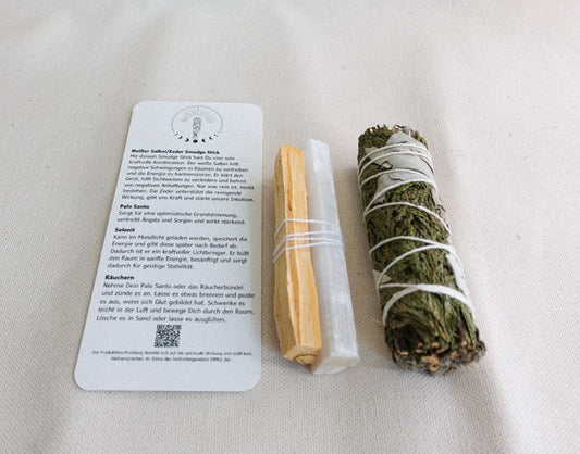Räucherset "Weißer Salbei mit Zeder"