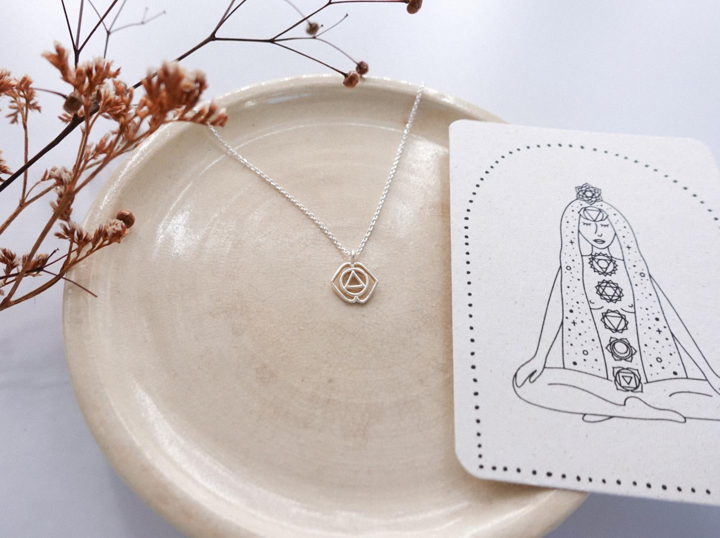 Stirn Chakra Kette Silber